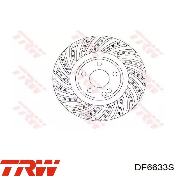 DF6633S TRW Tarcza hamulcowa przednia