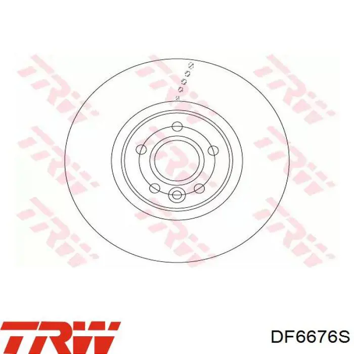 DF6676S TRW tarcza hamulcowa przednia