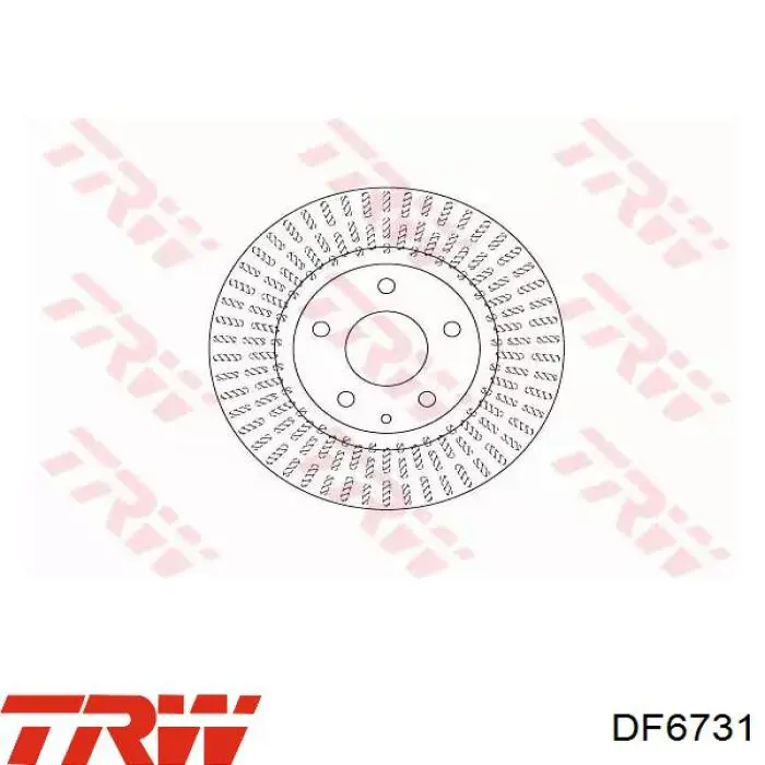 Tarcza hamulcowa przednia TRW DF6731 cena, od 61,57 USD