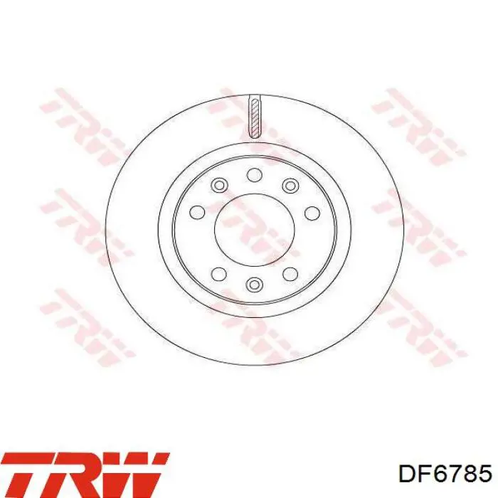 DF6785 TRW Tarcza hamulcowa przednia