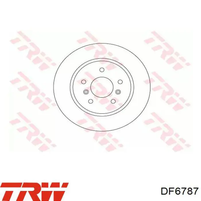 DF6787 TRW Tarcza hamulcowa przednia