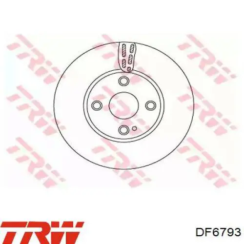 43512WB001 Toyota Tarcza hamulcowa przednia