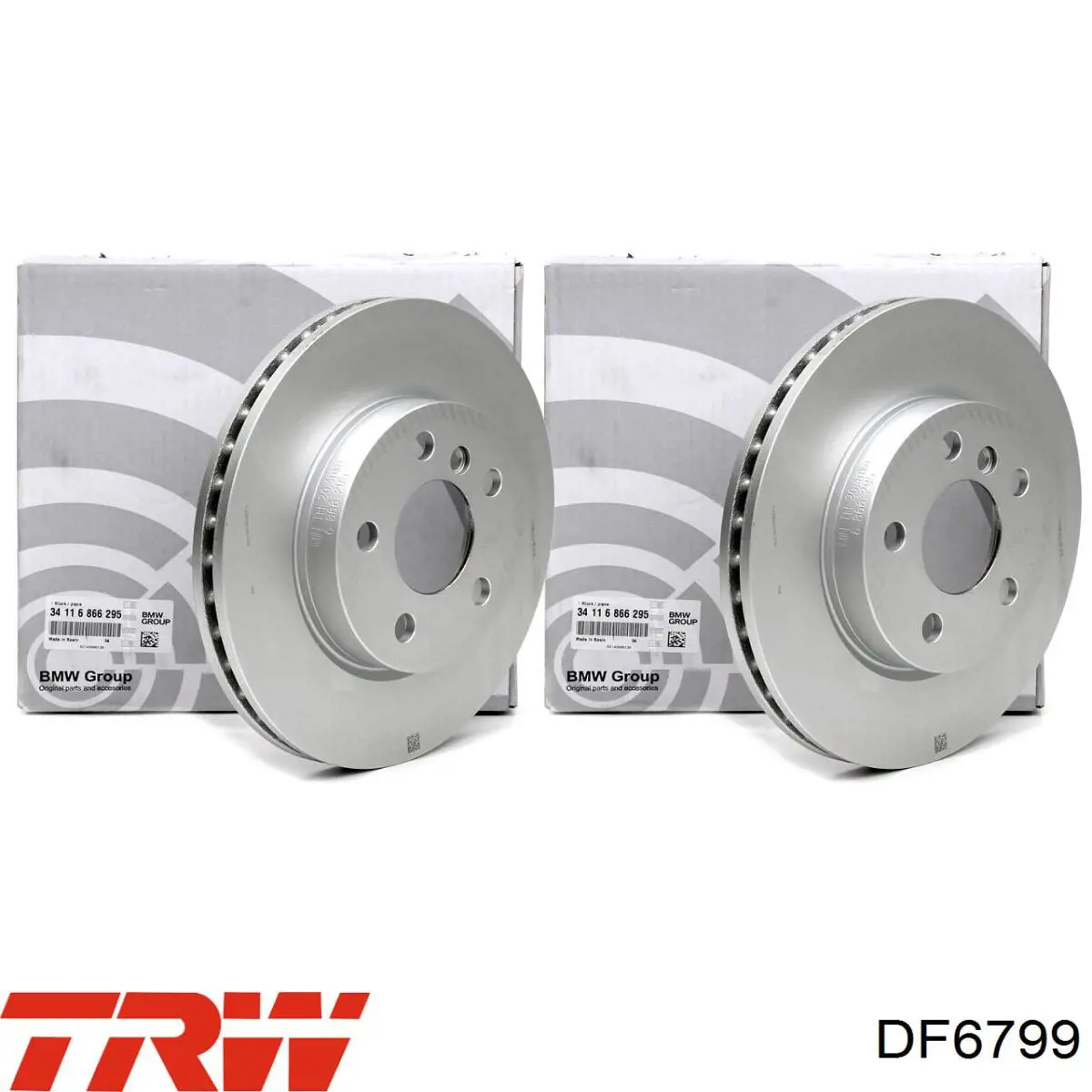 Do koszyka DF6799 TRW Tarcza hamulcowa przednia
