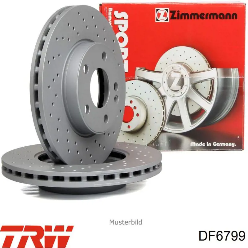 Tarcza hamulcowa przednia TRW DF6799 cena, od 49,71 USD