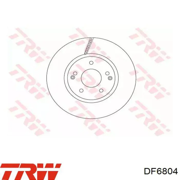 DF6804 TRW tarcza hamulcowa przednia