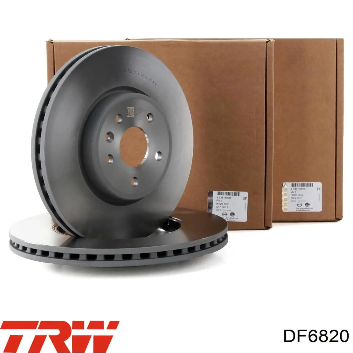 DF6820 TRW Tarcza hamulcowa przednia