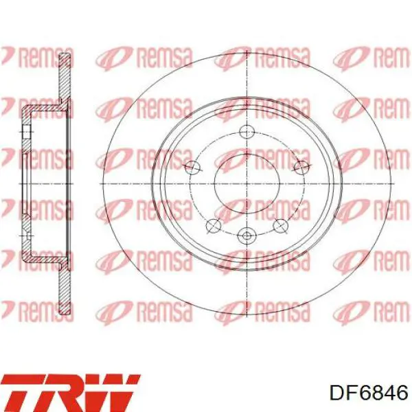Do koszyka 1680583880 General Motors Tarcza hamulcowa tylna