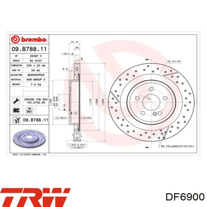 Tarcza hamulcowa tylna Delphi BG4958C cena, od 112,84 USD