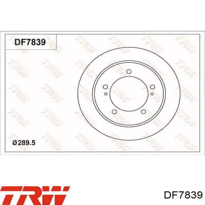 DF7839 TRW tarcza hamulcowa przednia