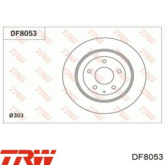 Tarcza hamulcowa tylna TRW DF8053 cena, od 41,85 USD