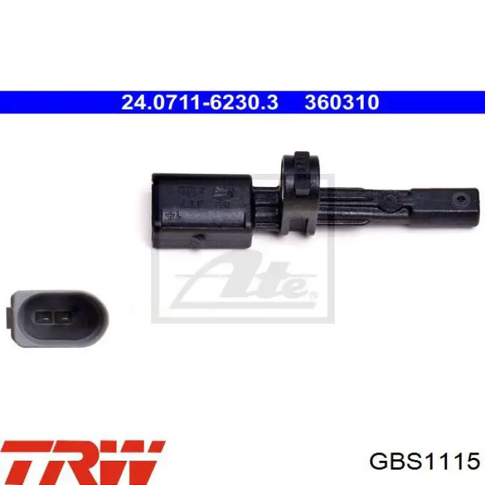 Do koszyka GBS1115 TRW Czujnik ABS tylny