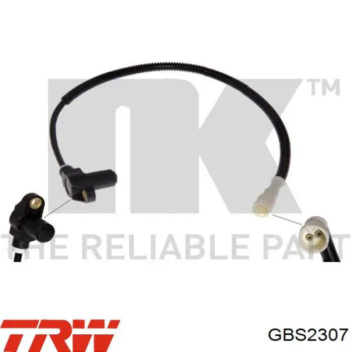 Do koszyka GBS2307 TRW Czujnik ABS przedni