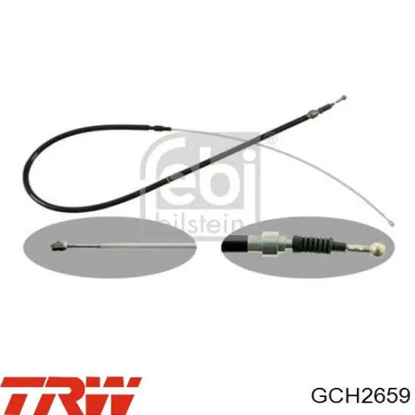 Linka hamulca ręcznego tylna prawa/lewa TRW GCH2659 cena, od 12,17 USD