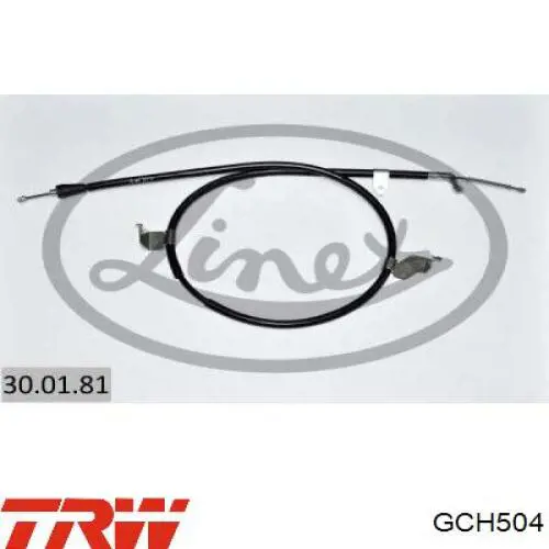 Linka hamulca ręcznego tylna lewa TRW GCH504 cena, od 27,20 USD