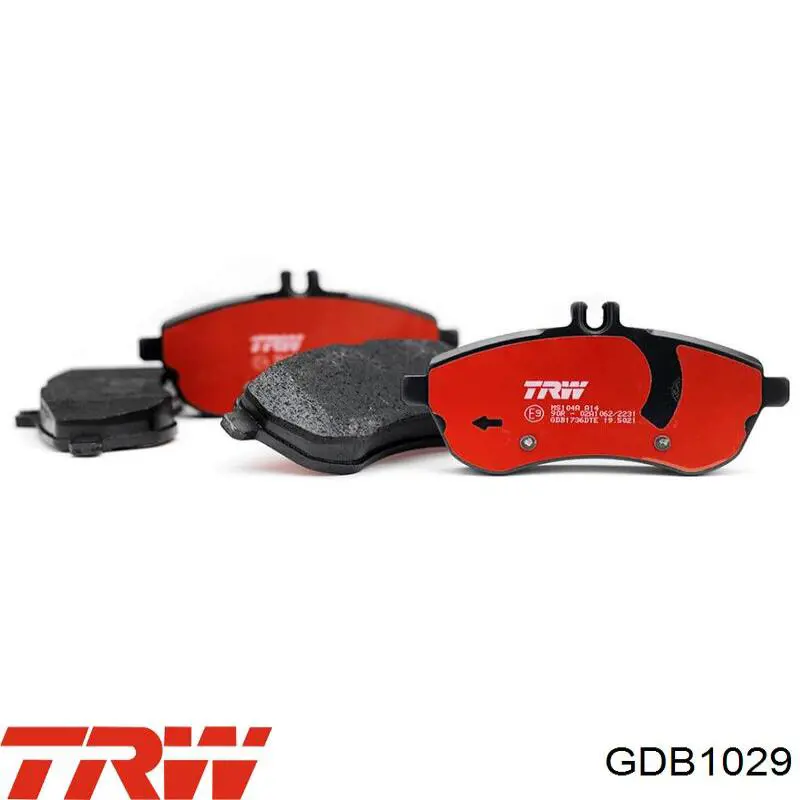 Klocki hamulcowe przednie tarczowe TRW GDB1029 cena, od 20,53 USD