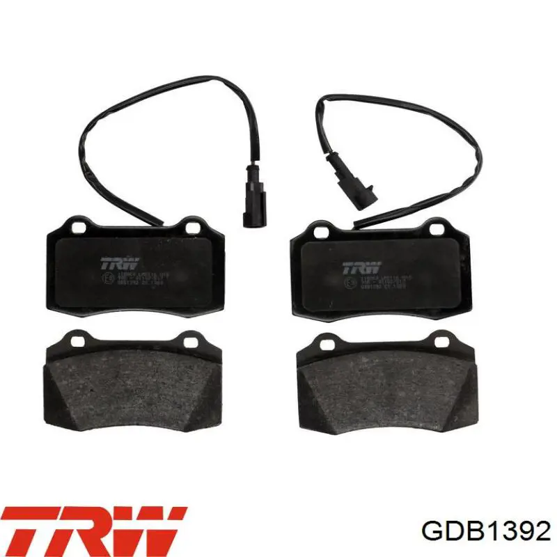 Klocki hamulcowe przednie tarczowe TRW GDB1392 cena, od 67,39 USD