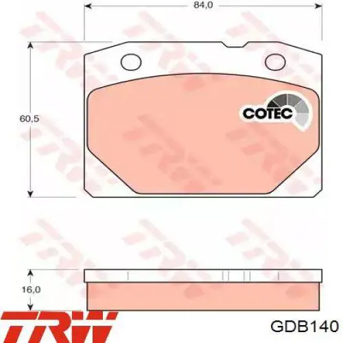 Klocki hamulcowe przednie tarczowe Dafmi D656SM cena, od 10,29 USD