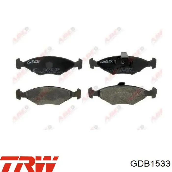 Klocki hamulcowe przednie tarczowe TRW GDB1533 cena, od 31,15 USD