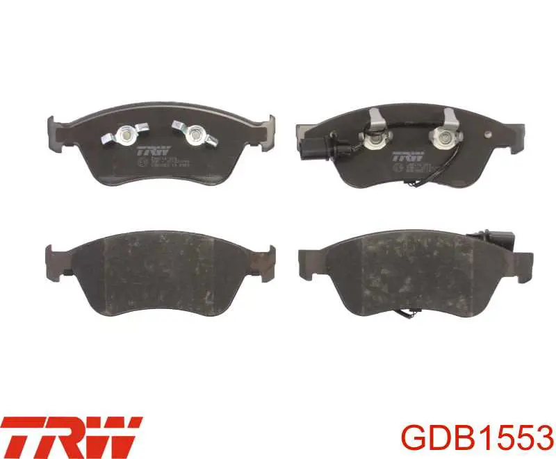 Klocki hamulcowe przednie tarczowe TRW GDB1553 cena, od 47,43 USD
