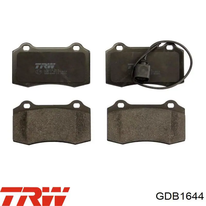Klocki hamulcowe przednie tarczowe TRW GDB1644 cena, od 48,28 USD