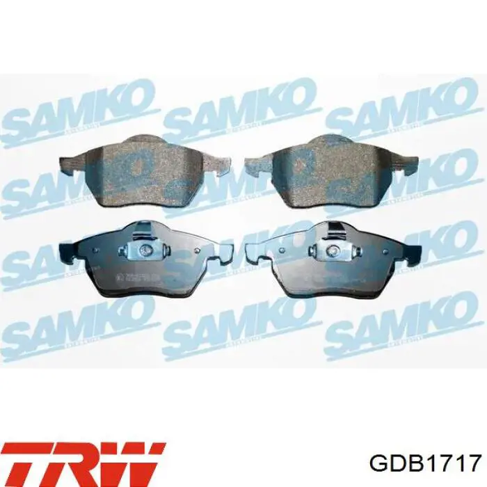 Klocki hamulcowe przednie tarczowe TRW GDB1717 cena, od 41,59 USD