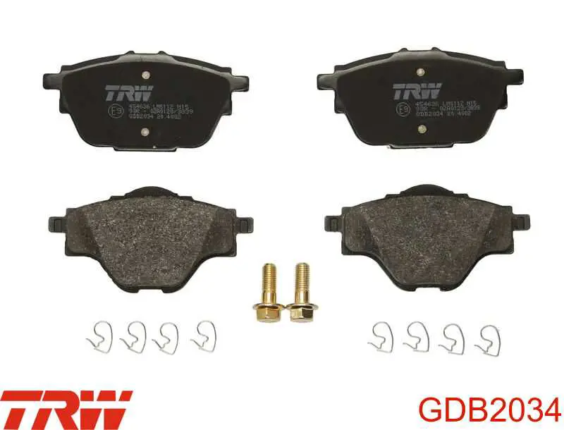 Okładziny (klocki) do hamulców tarczowych tylne TRW GDB2034 cena, od 28,06 USD