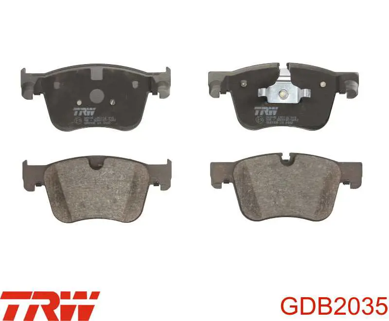 Klocki hamulcowe przednie tarczowe TRW GDB2035 cena, od 39,85 USD