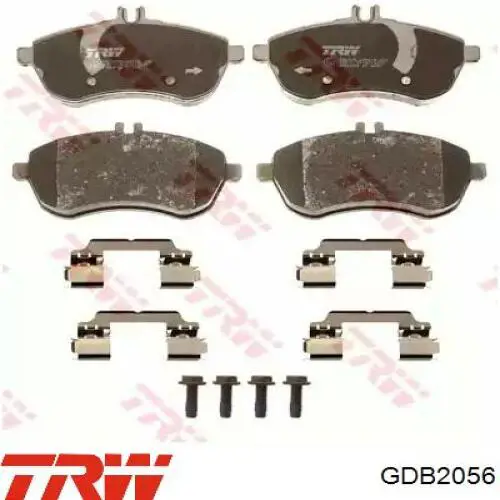 Klocki hamulcowe przednie tarczowe TRW GDB2056 cena, od 31,23 USD