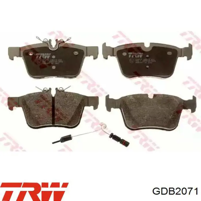 Okładziny (klocki) do hamulców tarczowych tylne TRW GDB2071 cena, od 26,80 USD