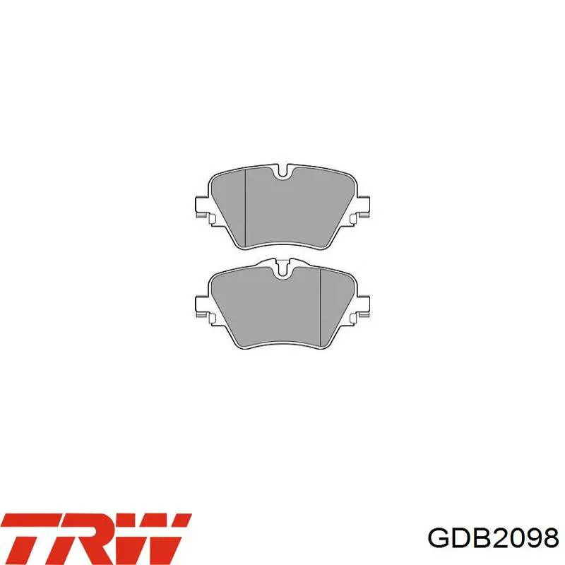 Klocki hamulcowe przednie tarczowe TRW GDB2098 cena, od 37,92 USD