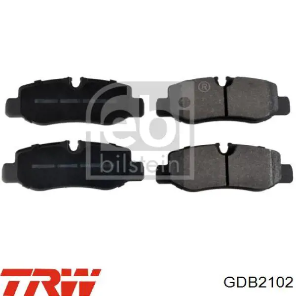 Okładziny (klocki) do hamulców tarczowych tylne TRW GDB2102 cena, od 26,11 USD