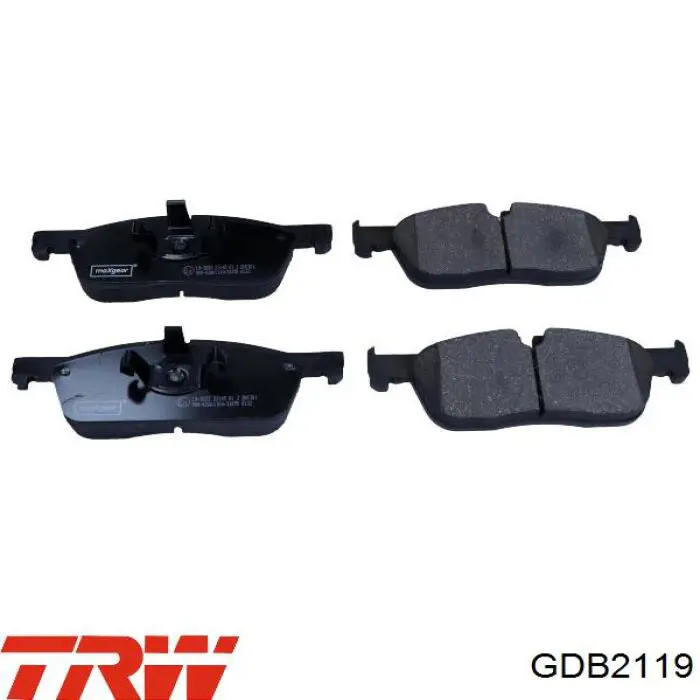 Klocki hamulcowe przednie tarczowe TRW GDB2119 cena, od 56,14 USD