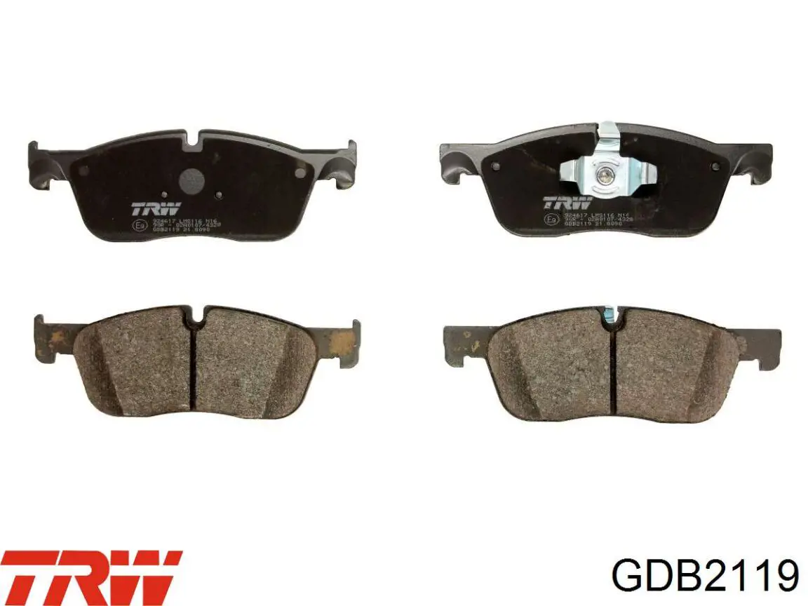 GDB2119 TRW Klocki hamulcowe przednie tarczowe