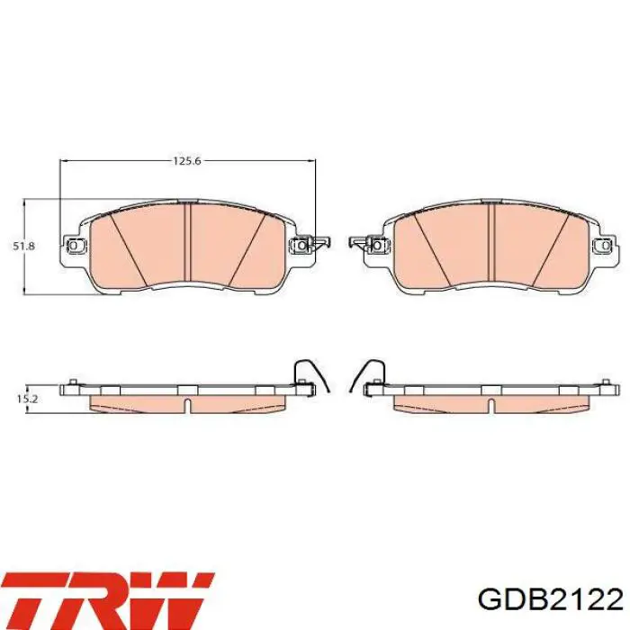 Klocki hamulcowe przednie tarczowe Toyota 04465WB001 cena, od 33,81 USD