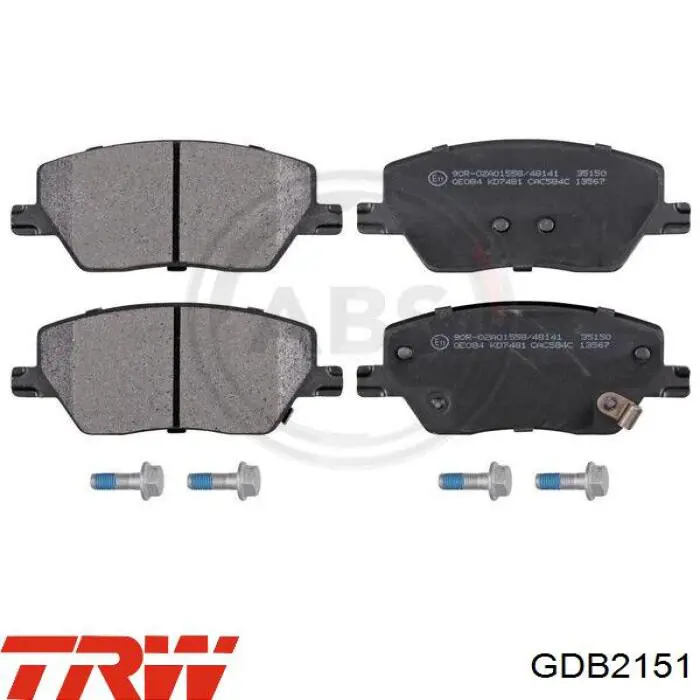 Klocki hamulcowe przednie tarczowe 77368368 Fiat/Alfa/Lancia