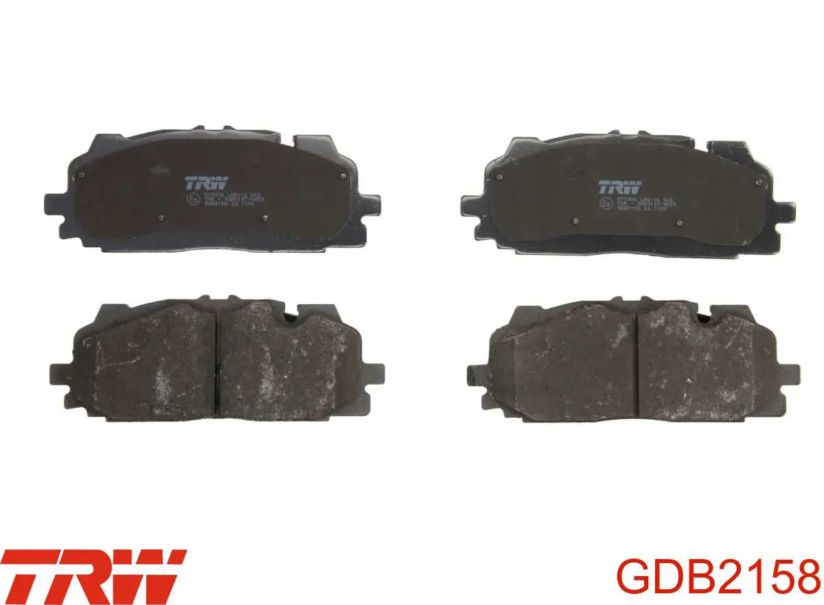 GDB2158 TRW Klocki hamulcowe przednie tarczowe