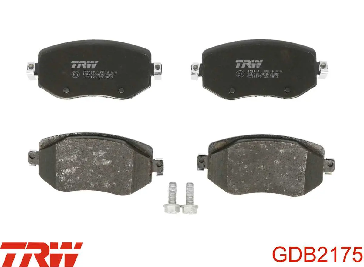 GDB2175 TRW Klocki hamulcowe przednie tarczowe