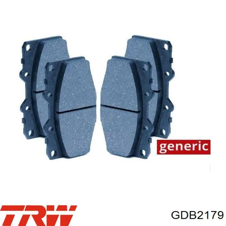 Okładziny (klocki) do hamulców tarczowych tylne TRW GDB2179 cena, od 45,91 USD
