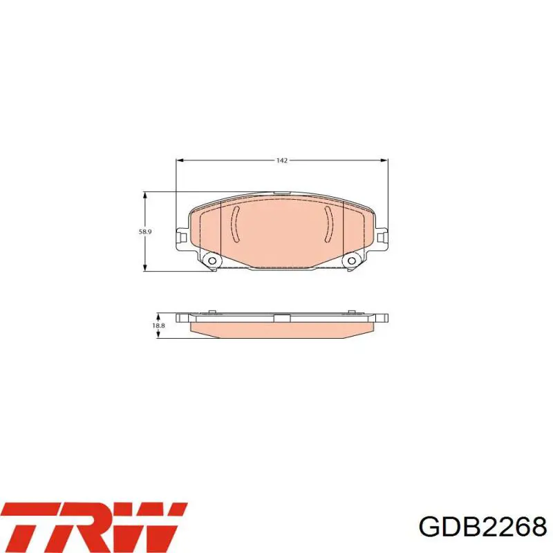LP3734 Delphi Klocki hamulcowe przednie tarczowe