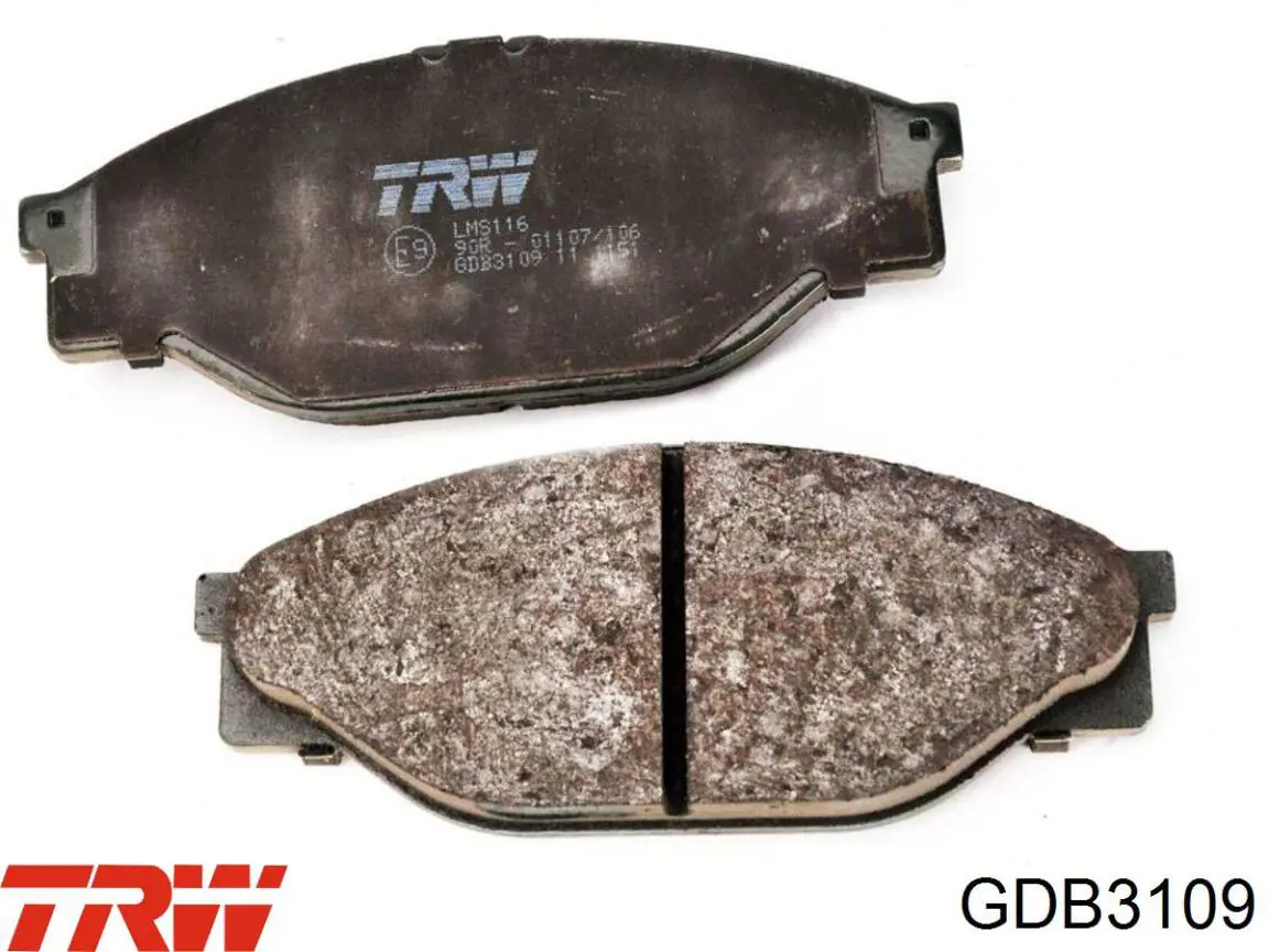 Klocki hamulcowe przednie tarczowe TRW GDB3109 cena, od 29,35 USD
