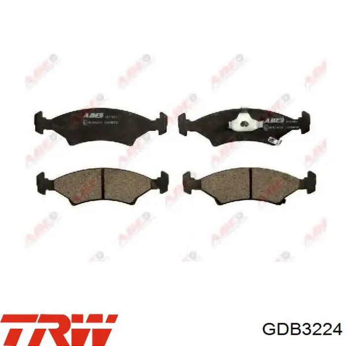 Klocki hamulcowe przednie tarczowe TRW GDB3224 cena, od 28,48 USD