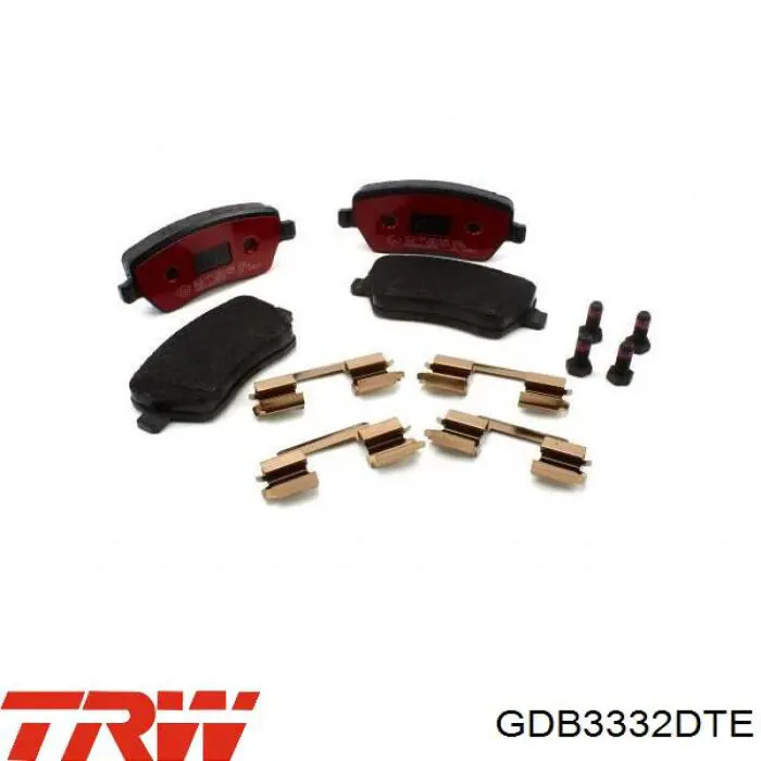 Klocki hamulcowe przednie tarczowe TRW GDB3332DTE cena, od 20,31 USD