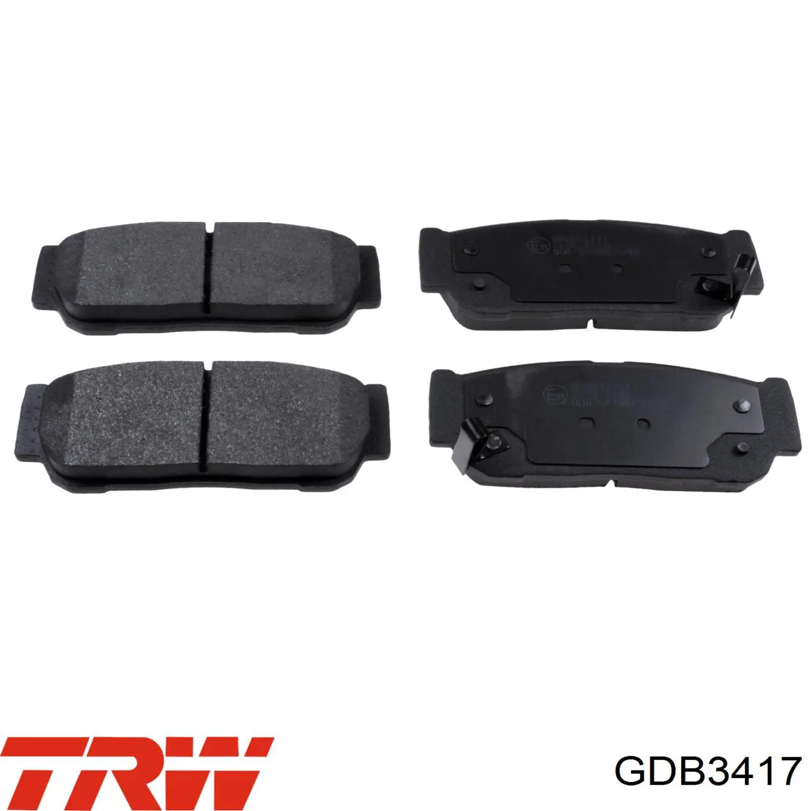 Okładziny (klocki) do hamulców tarczowych tylne TRW GDB3417 cena, od 25,23 USD