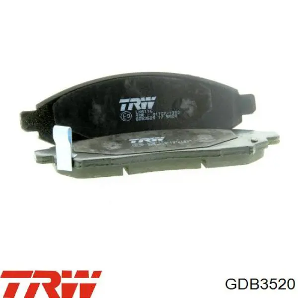 Klocki hamulcowe przednie tarczowe TRW GDB3520 cena, od 29,66 USD