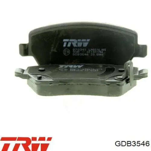 Klocki hamulcowe przednie tarczowe TRW GDB3546 cena, od 23,26 USD