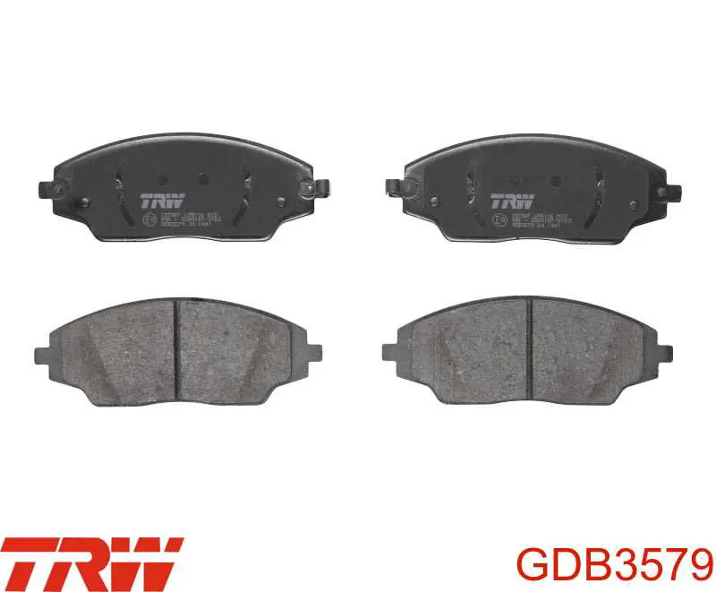 Klocki hamulcowe przednie tarczowe TRW GDB3579 cena, od 30,14 USD