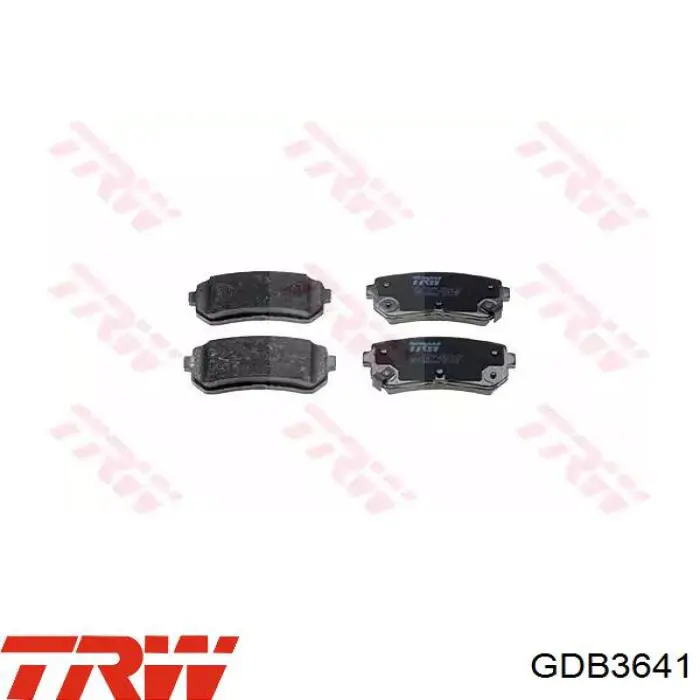 Okładziny (klocki) do hamulców tarczowych tylne TRW GDB3641 cena, od 20,86 USD