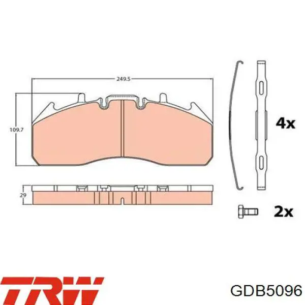 Do koszyka DK29174PRO DK Klocki hamulcowe przednie tarczowe