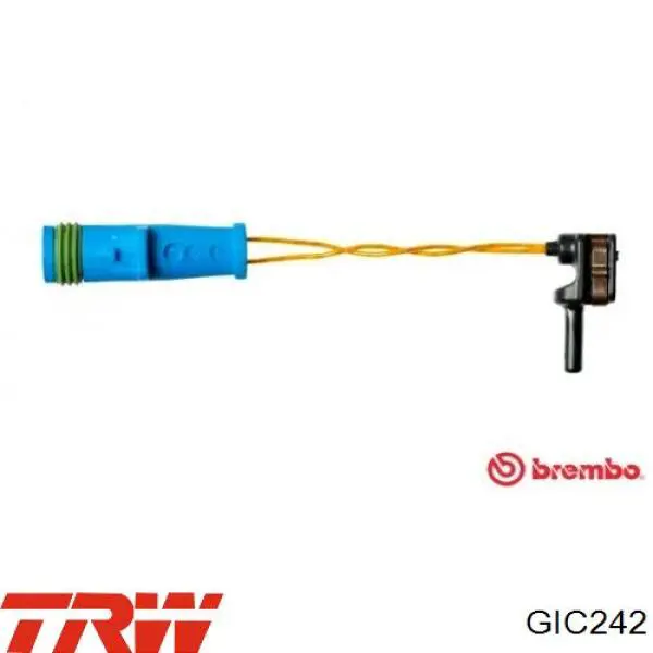 Czujnik zużycia klocków hamulcowych przedni TRW GIC242 cena, od 5,27 USD