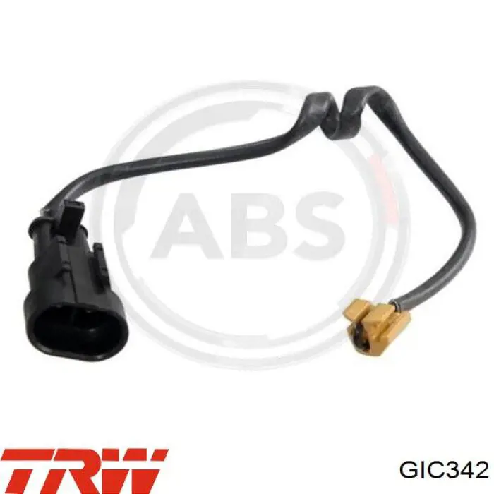 Czujnik zużycia klocków hamulcowych przedni TRW GIC342 cena, od 14,53 USD